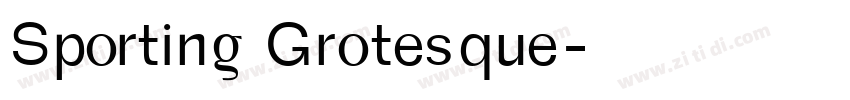 Sporting Grotesque字体转换